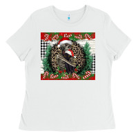 White Merry Christmas skeleton Ladies Tee - NancyCooperArtShop