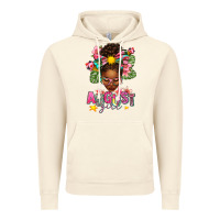 Vintage Artic August Girl Afro Woman Summer Vintage Hoodie - texasbilliewilder