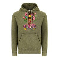Vintage Olive August Girl Afro Woman Summer Vintage Hoodie - texasbilliewilder