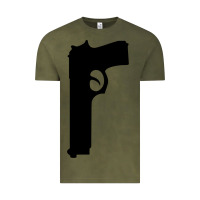 Vintage Olive THE SOPRANOS GUN Vintage Tee - minhPixels