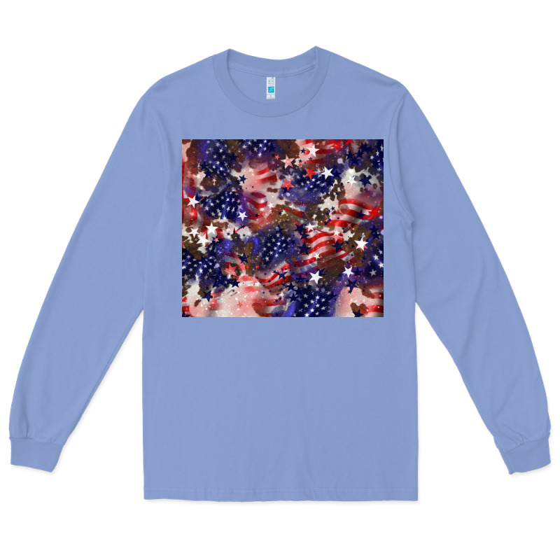 American Flag Sparkly  Tumbler Long Sleeve Tee by HowdyJamesFarm | Teevron
