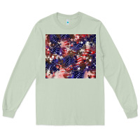 Matcha American flag sparkly  tumbler Long Sleeve Tee - HowdyJamesFarm