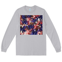 Moon Dust American flag sparkly  tumbler Long Sleeve Tee - HowdyJamesFarm