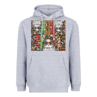 Heather Grey easter Heavyweight Hoodie - CowhideDigitalArt