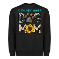 Black kinda busy being a dog mom Heavyweight Sweatshirt - OliviaCreatesArt