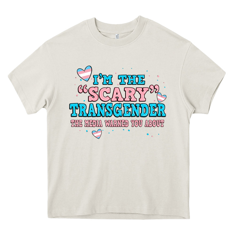 Im Scary Transgender The Media Warned You About Heavy Core Tee by JahusDesignShop | Teevron