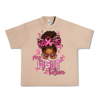 Burro pray fight believe breast cancer afro messy Urban Heavy Tee - texasbilliewilder