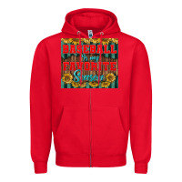 Red baseball is my favorite season tumbler Zipper Hoodie - BundleAndBundleShop