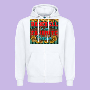 Baseball Is My Favorite Season Tumbler Zipper Hoodie Designed By Bundleandbundleshop
