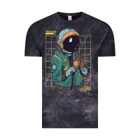 Cloud Black astronaut space travel retro aesthetic streetwear t shirt Vintage Tee - minhPixels