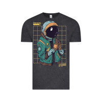 Vintage Black astronaut space travel retro aesthetic streetwear t shirt Vintage Tee - minhPixels