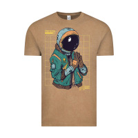 Vintage Coffee astronaut space travel retro aesthetic streetwear t shirt Vintage Tee - minhPixels