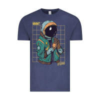 Vintage Denim astronaut space travel retro aesthetic streetwear t shirt Vintage Tee - minhPixels