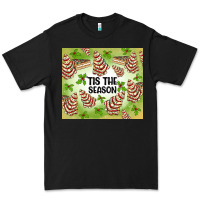Black tis the season christmas tree cake Premium Tee - MaliasSmallBusiness