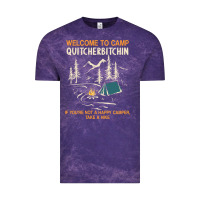 Welcome To Camp Quitcherbitchin Camping Camp Quitcherbitchin Vintage Tee | Teevron