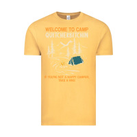 Vintage Mustard welcome to camp quitcherbitchin camping camp quitcherbitchin Vintage Tee - minhPixels