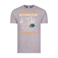 Vintage Zinc welcome to camp quitcherbitchin camping camp quitcherbitchin Vintage Tee - minhPixels