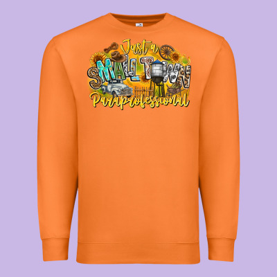 Just Small Town Paraprofessional Premium Sweatshirt Designed By Cowhidedigitalart