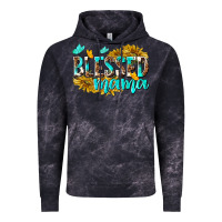 Cloud Black Blessed Mama Vintage Hoodie - texasbilliewilder