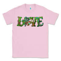 Bubblegum Pink love with shamrock Classic Tee - RanaPortraitStore