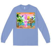 Colony Blue feeling beachy Long Sleeve Tee - TumblerDesignByShophia
