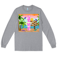 Heather Grey feeling beachy Long Sleeve Tee - TumblerDesignByShophia