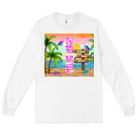 White feeling beachy Long Sleeve Tee - TumblerDesignByShophia