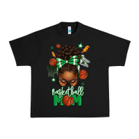 Black Basketball Mom Afro Messy Bun Urban Heavy Tee - texasbilliewilder