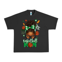 Pigment Black Basketball Mom Afro Messy Bun Urban Heavy Tee - texasbilliewilder