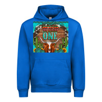 Cobalt wild one longhorn gemstones cactus and sunflowers Urban Hoodie - Artiststas