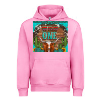 Fuchsia Pink wild one longhorn gemstones cactus and sunflowers Urban Hoodie - Artiststas