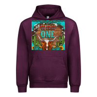 Mauve Wine wild one longhorn gemstones cactus and sunflowers Urban Hoodie - Artiststas
