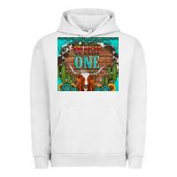 Pigment Lunar Rock wild one longhorn gemstones cactus and sunflowers Urban Hoodie - Artiststas