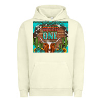 Pigment Pistachio wild one longhorn gemstones cactus and sunflowers Urban Hoodie - Artiststas