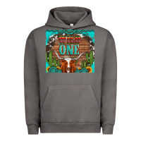 Pigment Tornado wild one longhorn gemstones cactus and sunflowers Urban Hoodie - Artiststas
