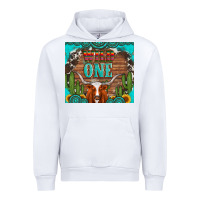 White wild one longhorn gemstones cactus and sunflowers Urban Hoodie - Artiststas