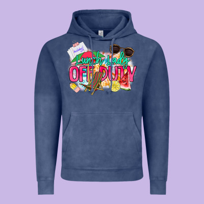 Lunch Lady Off Duty Vintage Hoodie Designed By Nancycooperartshop