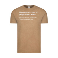 Vintage Coffee Two Types of People Can Extrapolate Incomplete Data Gift Vintage Tee - minhPixels