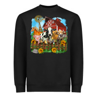 Black farm life olivia Heavyweight Sweatshirt - OliviaCreatesArt
