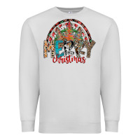 Dove Grey Merry Christmas Premium Sweatshirt - CowhideDigitalArt