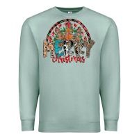 Seafoam Merry Christmas Premium Sweatshirt - CowhideDigitalArt