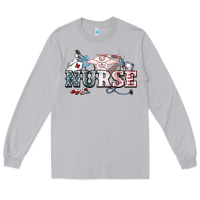 Moon Dust American Nurse 4th of july Long Sleeve Tee - HowdyJamesFarm