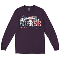 Plum American Nurse 4th of july Long Sleeve Tee - HowdyJamesFarm