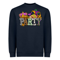 Navy mardi gras  party olivia Heavyweight Sweatshirt - OliviaCreatesArt