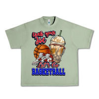 Oil Green Grab your joe let's go Basketball Urban Heavy Tee - NancyCooperArtShop