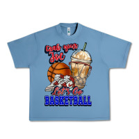 Pebble Blue Grab your joe let's go Basketball Urban Heavy Tee - NancyCooperArtShop