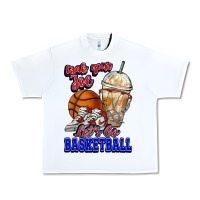 White Grab your joe let's go Basketball Urban Heavy Tee - NancyCooperArtShop