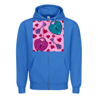 True Royal valentines day lock and key seamless pattern Zipper Hoodie - BundleAndBundleShop