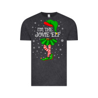 Vintage Black matching family group i'm the jovie elf christmas t shirt Vintage Tee - minhPixels