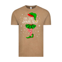 Vintage Coffee matching family group i'm the jovie elf christmas t shirt Vintage Tee - minhPixels